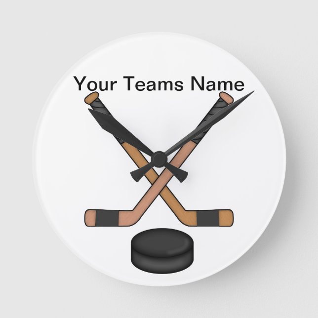 Redondo Relógio de Hóquei (Frente)