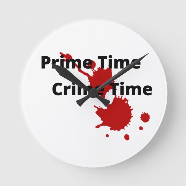 Redondo Relógio de Hora do Crime Principal (Frente)