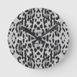 Redondo relógio de impressão na moda animal