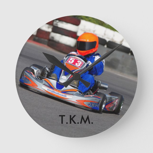 Redondo relógio de karting TKM 100CC ir kart (Frente)