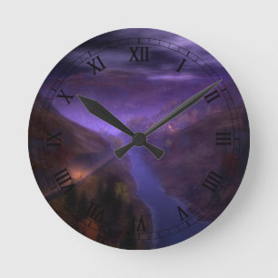 Redondo Relógio de Luzes Domésticas