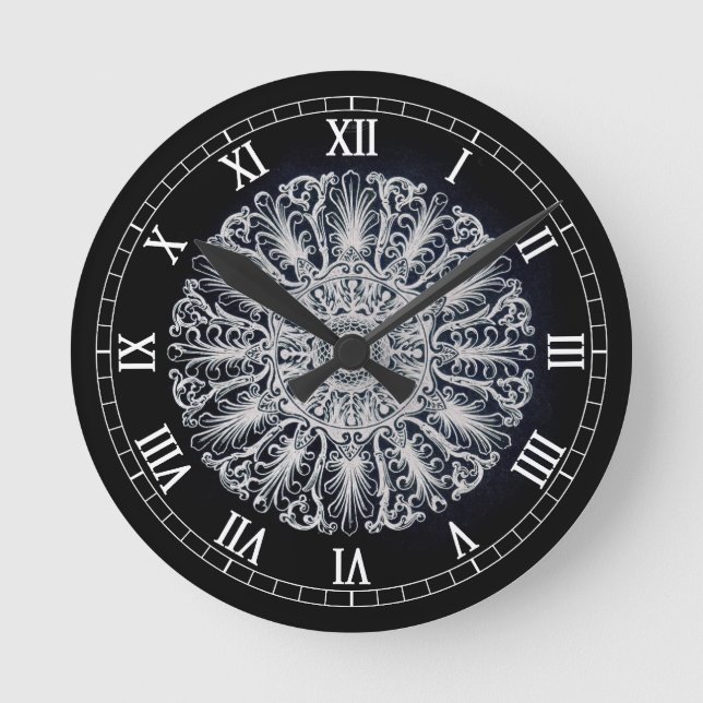 Redondo Relógio de Muro da Medallion Victorian (Frente)