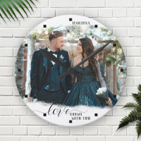 Relógio de Noiva Foto Amor Cresce Com o Tempo
