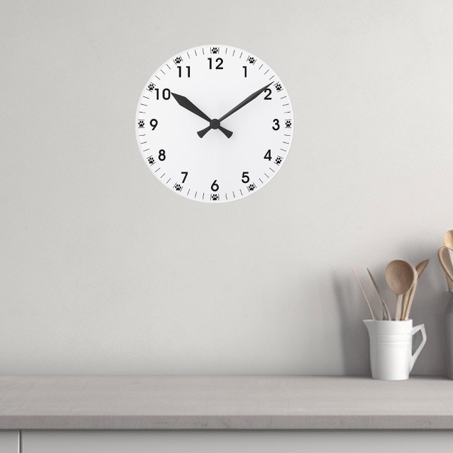 Redondo Relógio de Pet Dog Cat (Criador carregado)