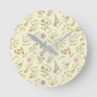 Relógio de Plantas e Especiarias