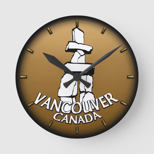 Redondo Relógio de Vancouver Oferece Relógio de Despedida (Frente)