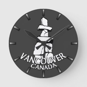 Redondo Relógio de Vancouver Presentes Decoração Relógio d