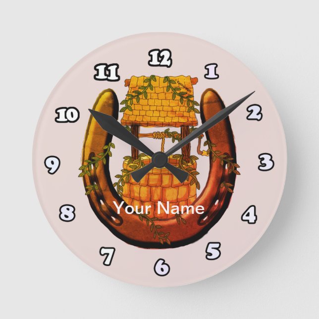 Redondo Relógio de vitrine (Frente)