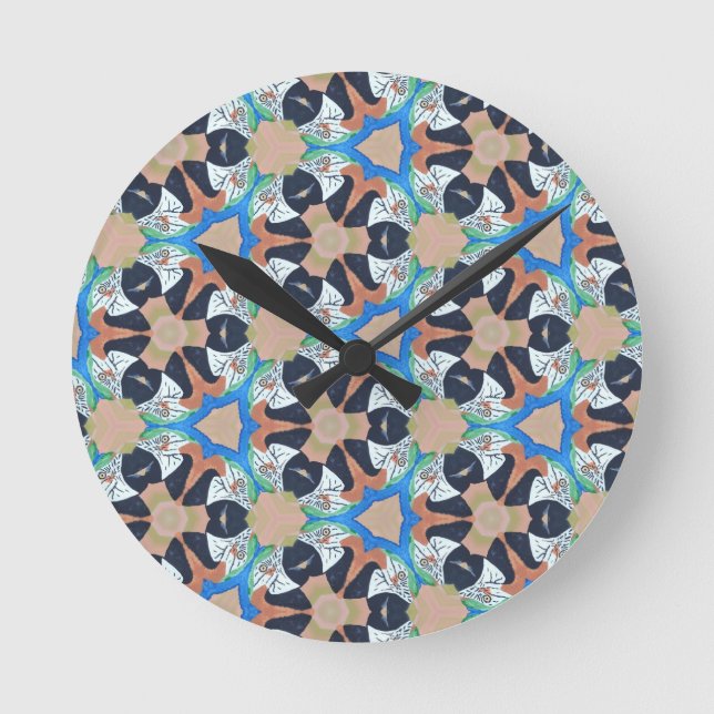 Redondo relógio design de papagaio (Frente)