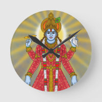 Relógio do Senhor Vishnu – Arte Divina para Parede