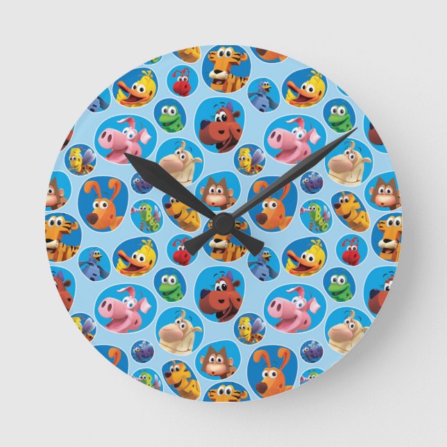 Redondo Relógio do WordWorld (Frente)