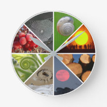 Relógio dos círculos na natureza