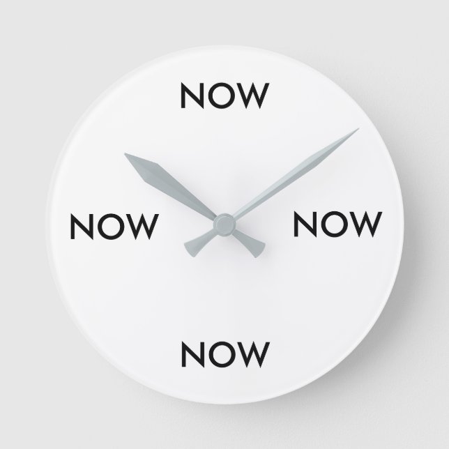 Redondo Relógio Eterno Agora (Frente)