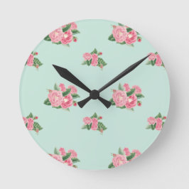 Redondo Relógio floral de ovo de pata