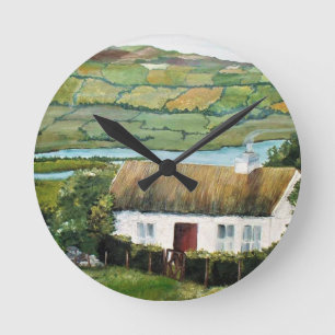Redondo Relógio Irlandês Paisagem Irlanda