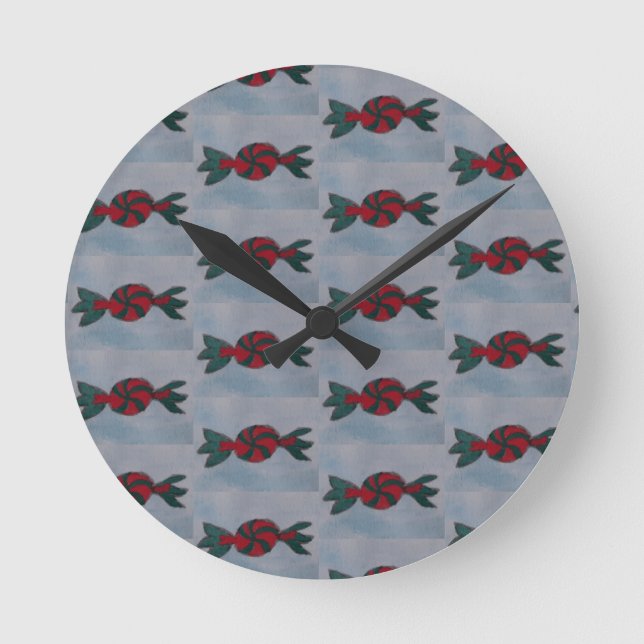 Redondo Relógio Mint Candies (Frente)