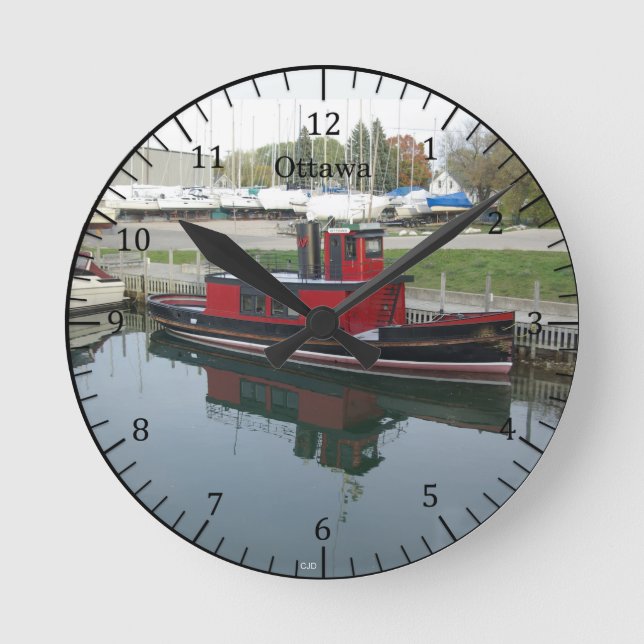Redondo relógio Ottawa (Frente)