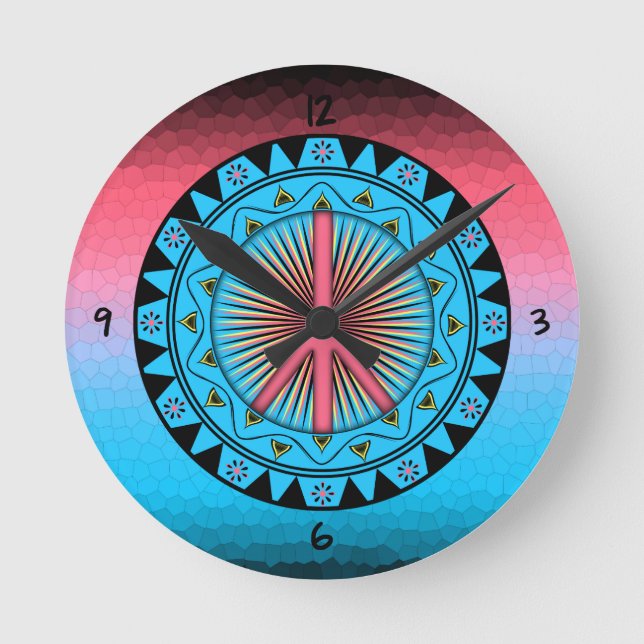 Redondo Relógio Sun Round (Frente)