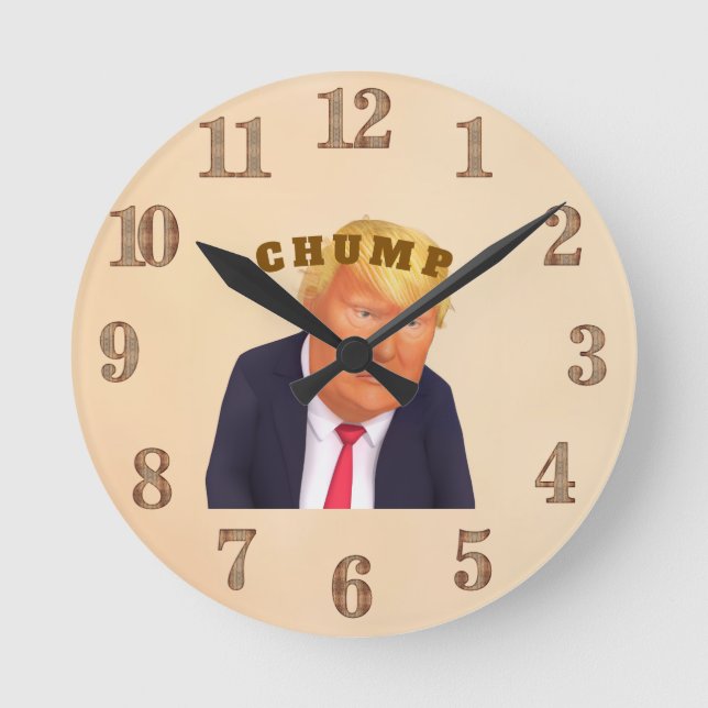 Redondo Relógio Trump/Palanque (Frente)