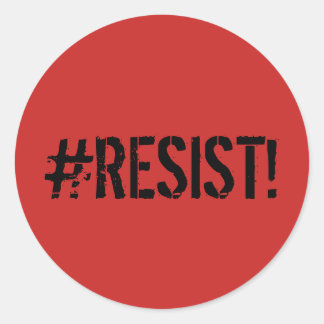 Redondo "#RESIST" Decano do adesivo