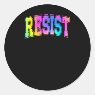 Redondo Resiste o adesivo de coloração branca
