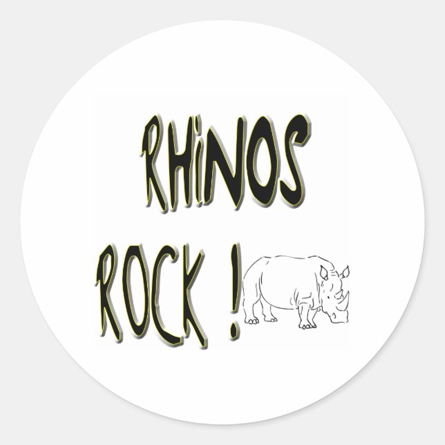 Redondo Rhinos Rock! Adesivo (Frente)