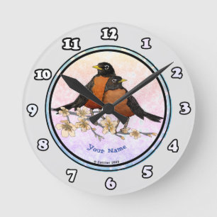 Redondo Robins Relógio de ramificação