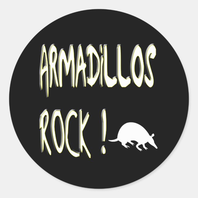 Redondo Rocha Armadillos! Adesivo (Frente)