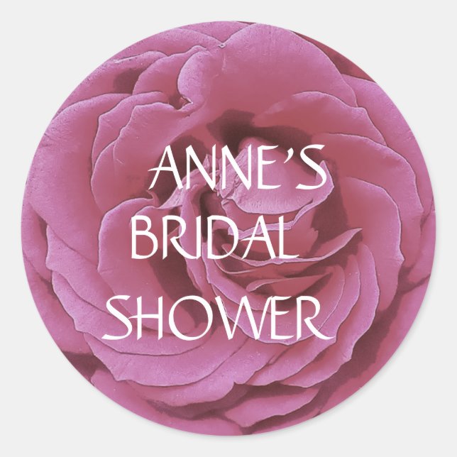 Redondo Rosa, rosa cor-de-rosa, adesivo com fotografia clá (Frente)