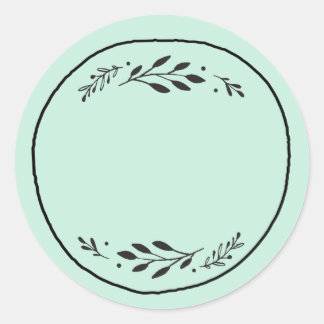 Redondo Rótulo de adesivo em branco para Pote / Tempero II