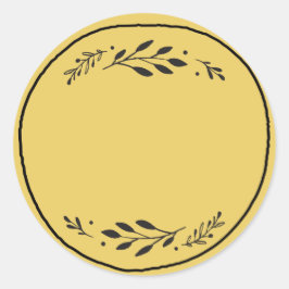 Redondo Rótulo de Adesivo em Branco para Pote / Tempero II