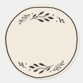 Redondo Rótulo de Adesivo em Branco para Pote / Tempero II