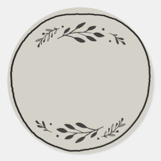 Redondo Rótulo de Adesivo em Branco para Pote / Tempero II