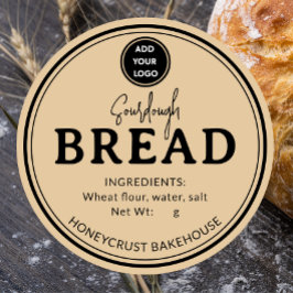 Redondo Rótulo de Adesivo para Pão de Fermento Natural da 