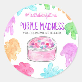 Redondo Rótulo de produto adesivo comercial