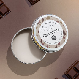 Redondo Rótulo de Vela Personalizado - Adesivo Personalizá