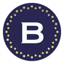 Rótulo/Marinho do adesivo de pontos do círculo mod