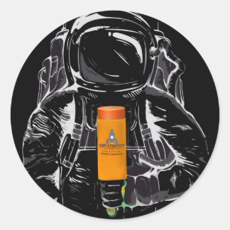 Redondo Sair do adesivo de estratégia