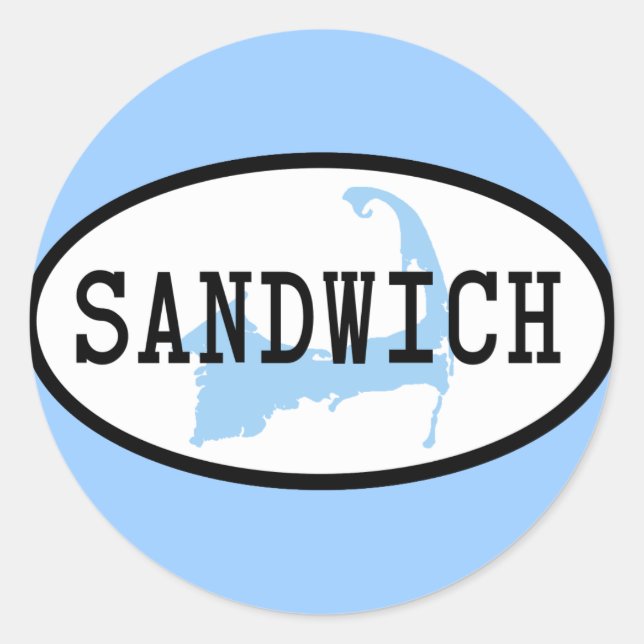Redondo Sandwich, MA Adesivo (Frente)