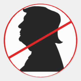 Redondo Sem adesivo do Trump