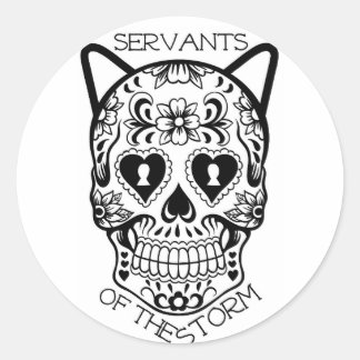 Redondo Servidores do adesivo de Tempestade