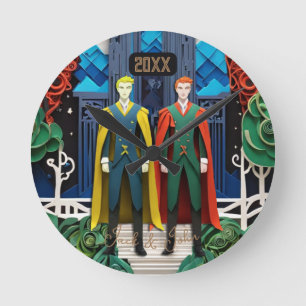 Redondo Seu Casamento e Aniversário Grande Relógio