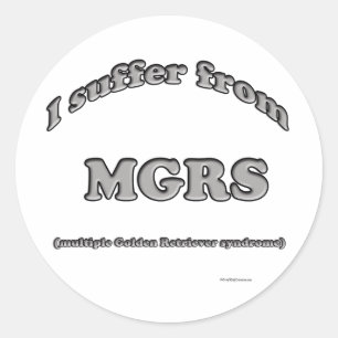 Redondo Síndrome do ouro Retriever - Adesivo