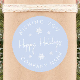 Redondo Snowflake - Adesivo de Feriado Moderno