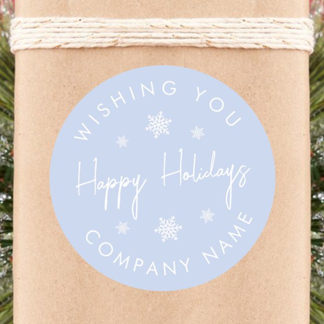 Redondo Snowflake - Adesivo de Feriado Moderno (Criador carregado)