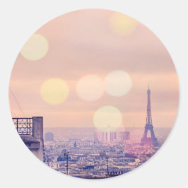 Redondo Sonhando com Adesivo da Torre Eiffel de Paris