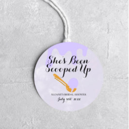 Redondo Sorvete de Lilás Chá de Panela Multiuso Adesivo