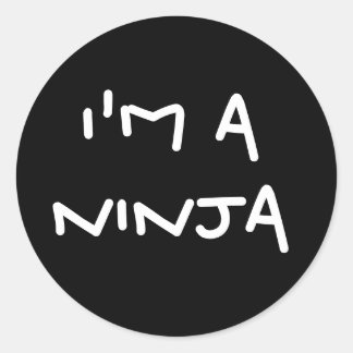 Redondo Sou um adesivo NINJA