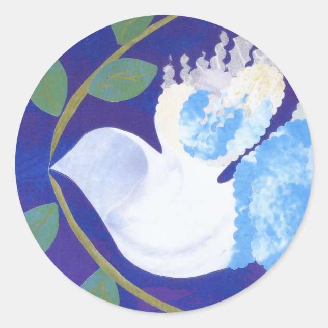 Redondo Tempo para o adesivo da Paz (Frente)