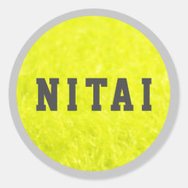 Redondo Tênis Felpudos Adesivo ou selo do envelope